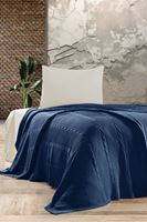 SİNDY Triko Yatak Örtüsü TEK KİŞİLİK 180 x 230 (İNDİGO) -