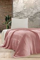 SİNDY Triko Yatak Örtüsü TEK KİŞİLİK 180 x 230 (PUDRA) -