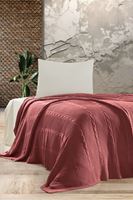 SİNDY Triko Yatak Örtüsü TEK KİŞİLİK 180 x 230 (GÜL) -
