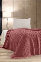 Linda Triko Yatak Örtüsü TEK KİŞİLİK 180 x 230 (GÜL) -