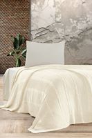 SİNDY Triko Yatak Örtüsü TEK KİŞİLİK 180 x 230 (KEMİK) -