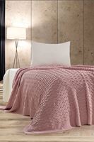 Linda Triko Yatak Örtüsü TEK KİŞİLİK 180 x 230 (PUDRA) -