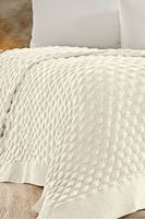 STELLA Triko Yatak Örtüsü 220 x 240 (KEMİK) -