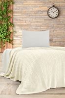 MERY Triko Yatak Örtüsü TEK KİŞİLİK 180 x 230 (KEMİK) -