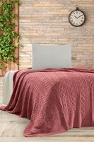MERY Triko Yatak Örtüsü TEK KİŞİLİK 180 x 230 (GÜL) -