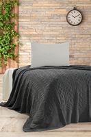 MERY Triko Yatak Örtüsü TEK KİŞİLİK 180 x 230 (ANTRASİT) -