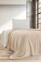 SİMON  Triko Yatak Örtüsü TEK KİŞİLİK 180 x 230 (TAŞ) -