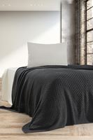 SİMON  Triko Yatak Örtüsü TEK KİŞİLİK 180 x 230 (ANTRASİT) -