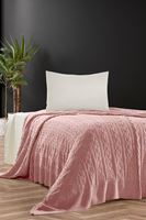 HERA  Triko Yatak Örtüsü TEK KİŞİLİK 180 x 230 (PUDRA) -