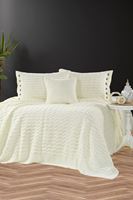 Tulip Triko Yatak Seti 240 x 260 (KEMİK)